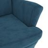 vidaXL Sill&oacute;n de terciopelo azul
