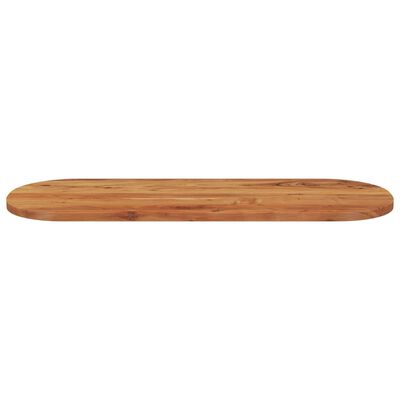 vidaXL Tablero de mesa ovalado madera maciza de acacia 140x50x2,5 cm