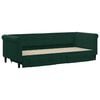 vidaXL Sof&aacute; cama nido con cajones terciopelo verde oscuro 80x200 cm