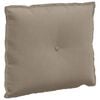 vidaXL Coj&iacute;n de Espalda Gris topo 60 x 50 cm Tela de microfibra