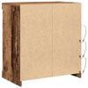 vidaXL Aparador LED Madera vieja 60,5 x 37 x 67 cm