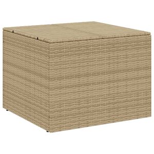 vidaXL Caja de almacenaje de jard&iacute;n rat&aacute;n sint&eacute;tico beige mezcla 291L