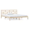 vidaXL Estructura de cama madera maciza de pino 140x190 cm