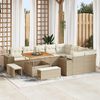vidaXL Conjunto de sof&aacute; de jard&iacute;n con coj&iacute;n 12 pcs Beige y Crema