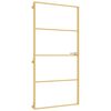 vidaXL Puerta interior dorada vidrio templado aluminio 102,5x201,5 cm