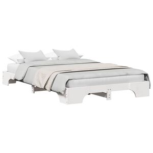 vidaXL Estructura de cama 135 x 190 cm Madera de pino macizo