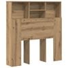 vidaXL Cabecero con armario Roble artisan Madera de ingenier&iacute;a