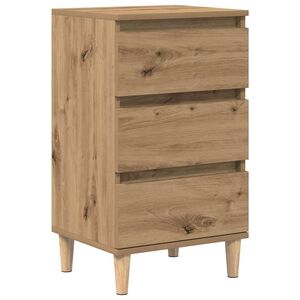 vidaXL Armario de Noche con caj&oacute;n Roble artesanal 40 x 35 x 70 cm