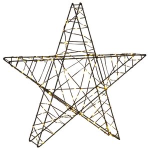 vidaXL Estrella de Navidad 3D 120 LED Blanco C&aacute;lido 55 x 53,5 x 10 cm