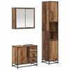 vidaXL Juego de muebles de baño 3 pcs Madera vieja 65 x 33 x 60 cm