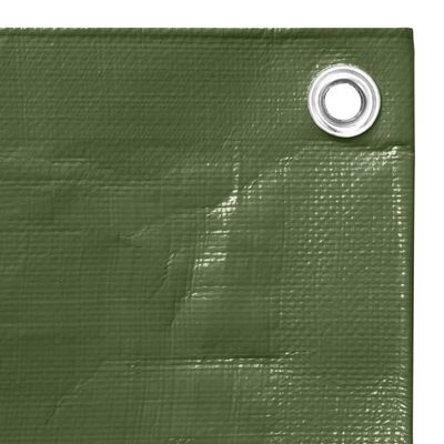 vidaXL Lona HDPE verde 260 g/m² 4x4 m