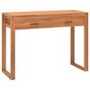 vidaXL Escritorio con 2 cajones madera de teca 100x40x75 cm