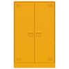 vidaXL Aparador de acero amarillo mostaza 67x39x107 cm