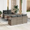 vidaXL Conjunto de sof&aacute;s de jard&iacute;n 6 pcs Gris rat&aacute;n sint&eacute;tico