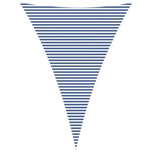 vidaXL Toldo Vela de Sombra Azul y Blanco 5 x 7 x 7 m