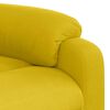 vidaXL Sill&oacute;n reclinable de masaje elevable terciopelo amarillo