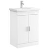 vidaXL Juego de muebles de ba&ntilde;o Blanco 61 x 40 x 84,5 cm