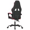 vidaXL Silla gaming cuero sintético negro y rojo