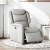 vidaXL Sillón reclinable eléctrico de tela gris nube