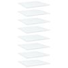 vidaXL Estante estanter&iacute;a 8uds madera contrachapada blanco 40x40x1,5cm