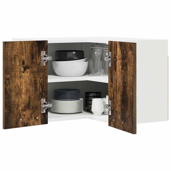 vidaXL Mueble colgante Roble Ahumado y 57 x 57 x 40 cm