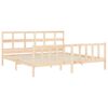 vidaXL Estructura de cama sin colch&oacute;n madera maciza de pino 200x200 cm