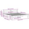 vidaXL Estructura de cama con cabecera Marr&oacute;n cera 180 x 200 cm