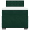 vidaXL Cama box spring con colch&oacute;n terciopelo verde oscuro 90x200 cm