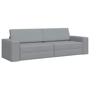 vidaXL Sof&aacute; cama Gris Claro 245 x 78 x 77 cm tela