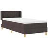 vidaXL Cama tipo Box Spring Marr&oacute;n Oscuro 190 x 90 cm Poli&eacute;ster