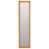 vidaXL Espejo de pared con estantes madera de teca maciza 30x30x120 cm