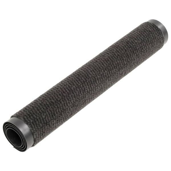 vidaXL Alfombras de entrada rectangulares de nudo 2 uds negro 80x120cm