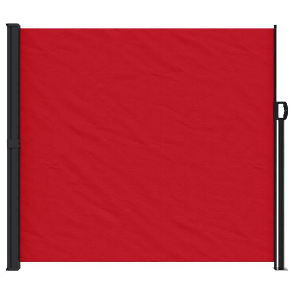 vidaXL Toldo lateral retr&aacute;ctil rojo 180x600 cm