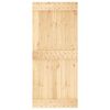 vidaXL Puerta NARVIK Natural 90 x 210 cm Madera de Pino S&oacute;lido