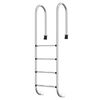 vidaXL Escalera para piscina acero inoxidable 304 54x38x184,5 cm