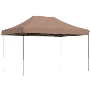 vidaXL Tienda de fiesta plegable Pop-Up marr&oacute;n 410x279x315 cm