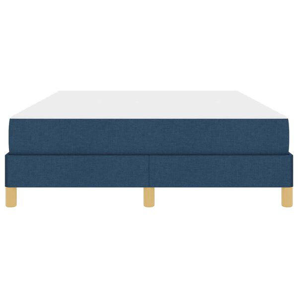 vidaXL Cama tipo Box Spring con colch&oacute;n Azul 140 x 200 cm tela