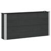 vidaXL Arriate elevado Negro 150 x 30 x 72 cm alu.