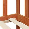 vidaXL Sof&aacute; cama con cabecera 3 pcs Marr&oacute;n cera Madera de Pino Macizo
