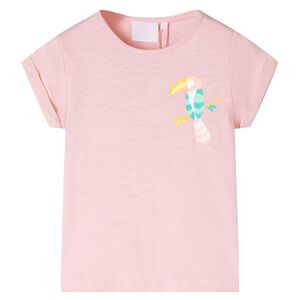 Camiseta infantil rosa claro 116