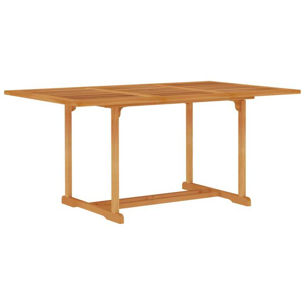 vidaXL Conjunto de comedor de jard&iacute;n 5 piezas madera maciza de teca