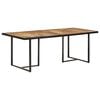 vidaXL Mesa de comedor madera de mango rugosa 200 cm