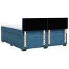 vidaXL Cama box spring con colch&oacute;n terciopelo azul 180x200 cm