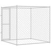 vidaXL Jaula para perro Plateado 200 x 200 x 200 cm Acero Galvanizado