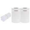 vidaXL Paneles de privacidad 4 uds PVC blanco 35x0,19 m