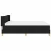 vidaXL Cama tipo Box Spring con colch&oacute;n Negro 200 x 180 cm Poli&eacute;ster