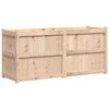 vidaXL Jardinera de madera maciza de pino 150x50x70 cm