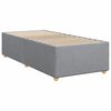 vidaXL Cama box spring con colch&oacute;n tela gris claro 80x200 cm