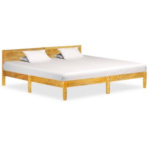 vidaXL Estructura de cama sin colch&oacute;n madera maciza de mango 200 cm