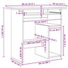 vidaXL Escritorio madera de ingenier&iacute;a madera envejecida 80x45x74 cm